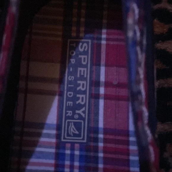 Sperry Top Sliders Plaid Slip on Deck Shoes Size 9 need cleaning good condition - Picture 4 of 6